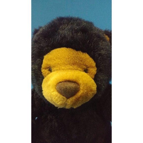 Sitting Black Teddy Bear  Stuff Animal 14'' Plush - Picture 4 of 9
